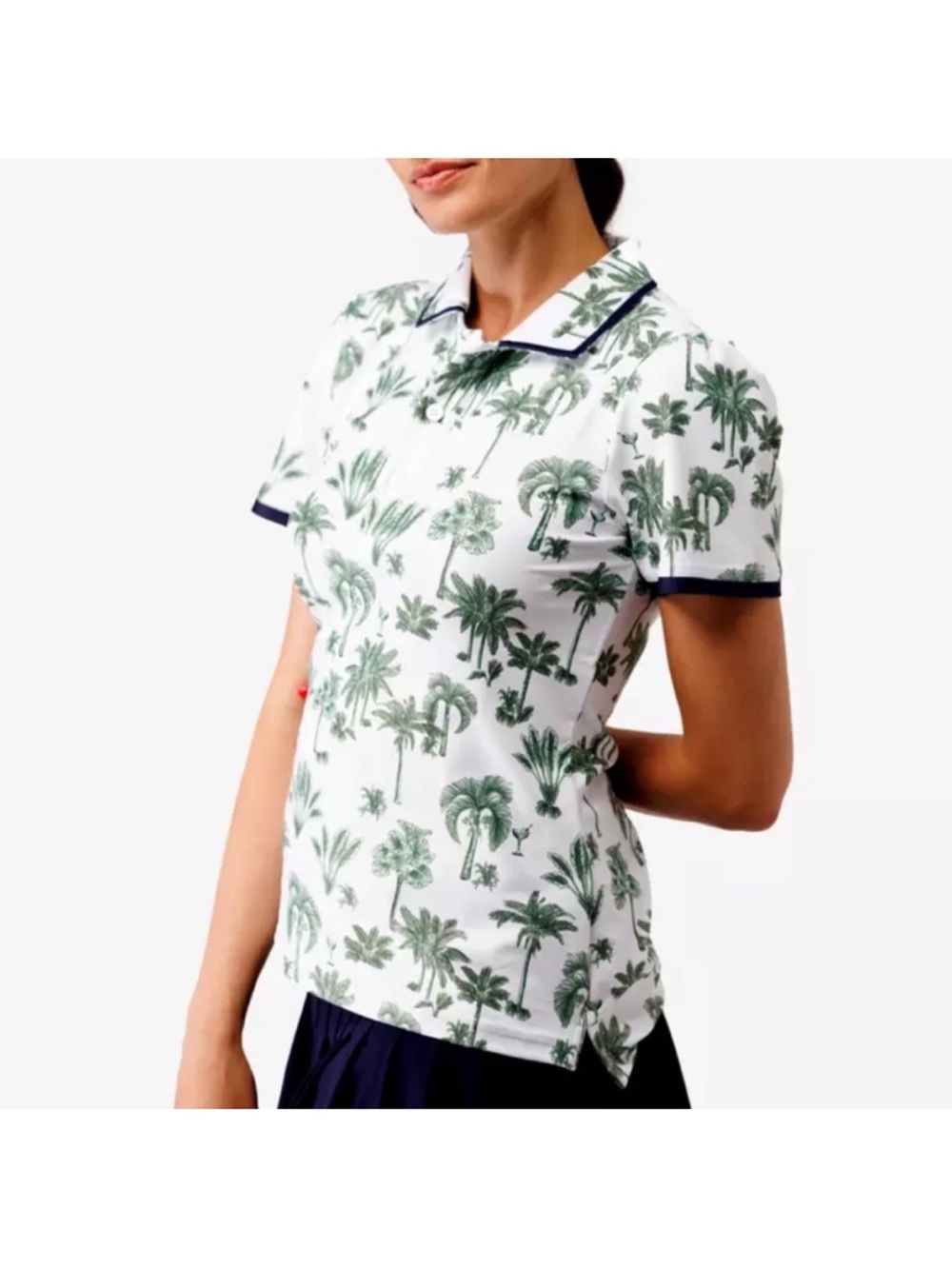 Smith & Quinn Reagan Palmtini Short Sleeve Polo Shirt S smoke pet free home